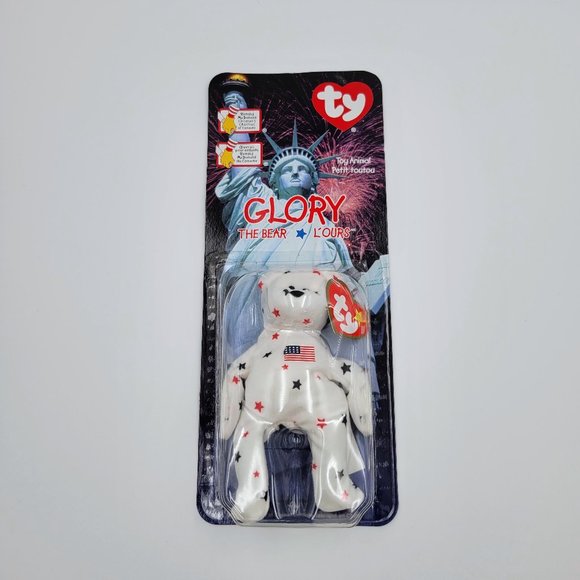 TY Teenie Beanie Baby Glory The Bear Retired 1999 McDonalds Toy New Read - Picture 2 of 9